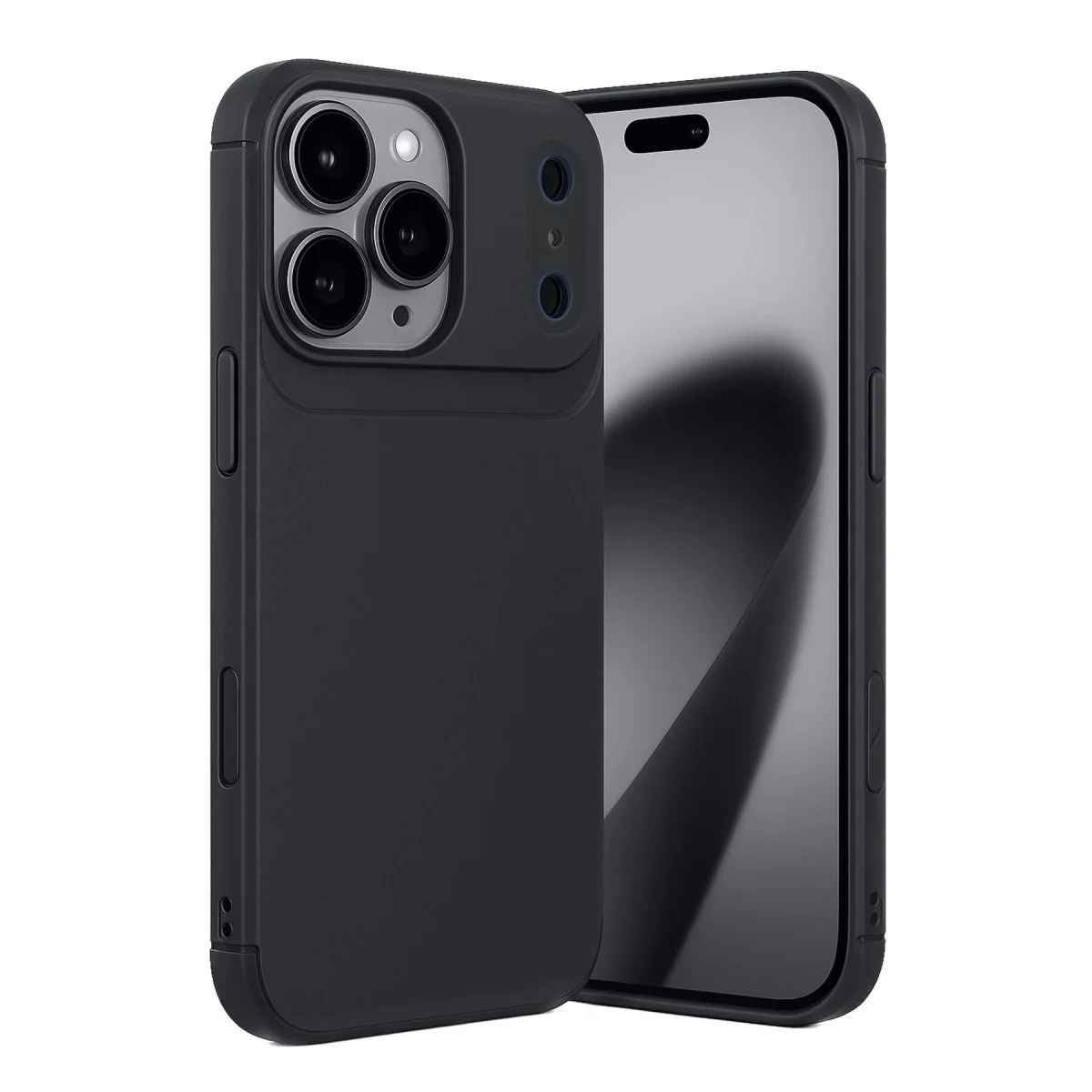 Apple İphone 17 Pro Auto Focus Karbon Kapak - Siyah Apple İphone 17 Pro Auto Focus Karbon Kapak - Siyah