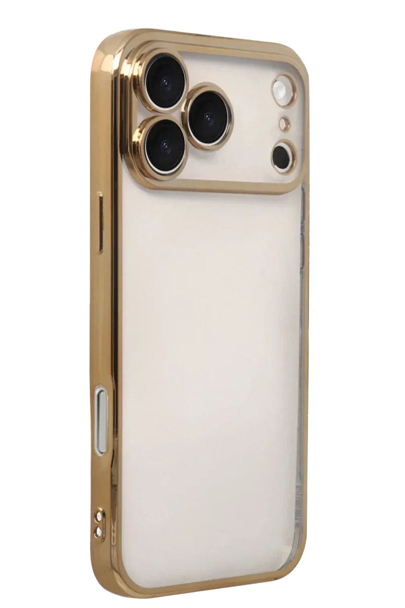 Apple iPhone 17 Pro Razer Lensli Silikon - Gold Apple iPhone 17 Pro Razer Lensli Silikon - Gold