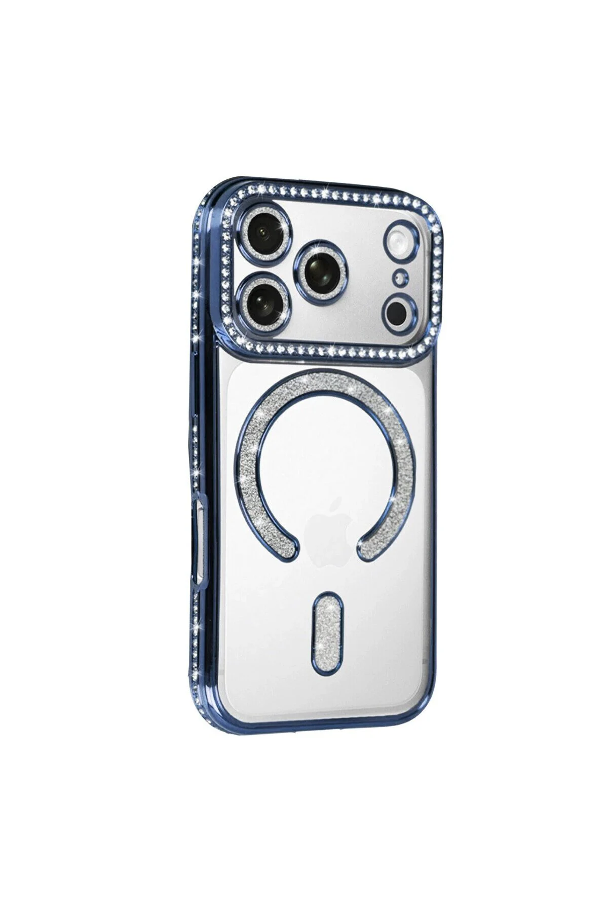 Apple İphone 17 Pro Joke Simli Magneticsafe Kılıf - Mavi Apple İphone 17 Pro Joke Simli Magneticsafe Kılıf - Mavi