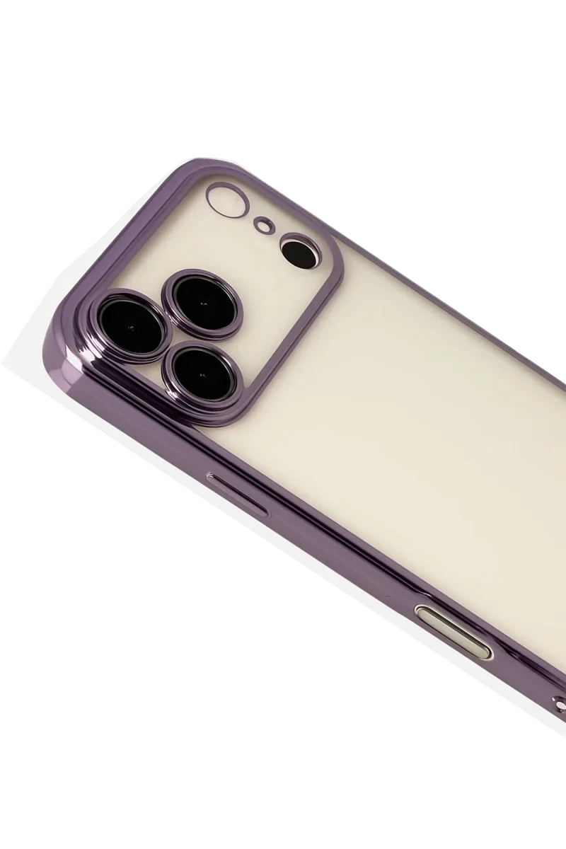 Apple iPhone 17 Pro Max Razer Lensli Silikon - Mor Apple iPhone 17 Pro Max Razer Lensli Silikon - Mor