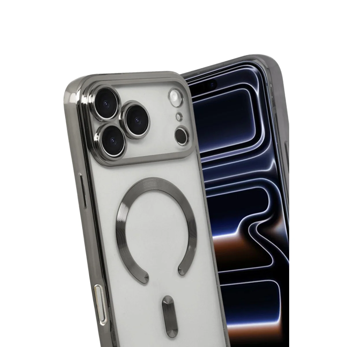 Apple İphone 17 Pro Kross Magneticsafe Kapak - Titan Gri Apple İphone 17 Pro Kross Magneticsafe Kapak - Titan Gri