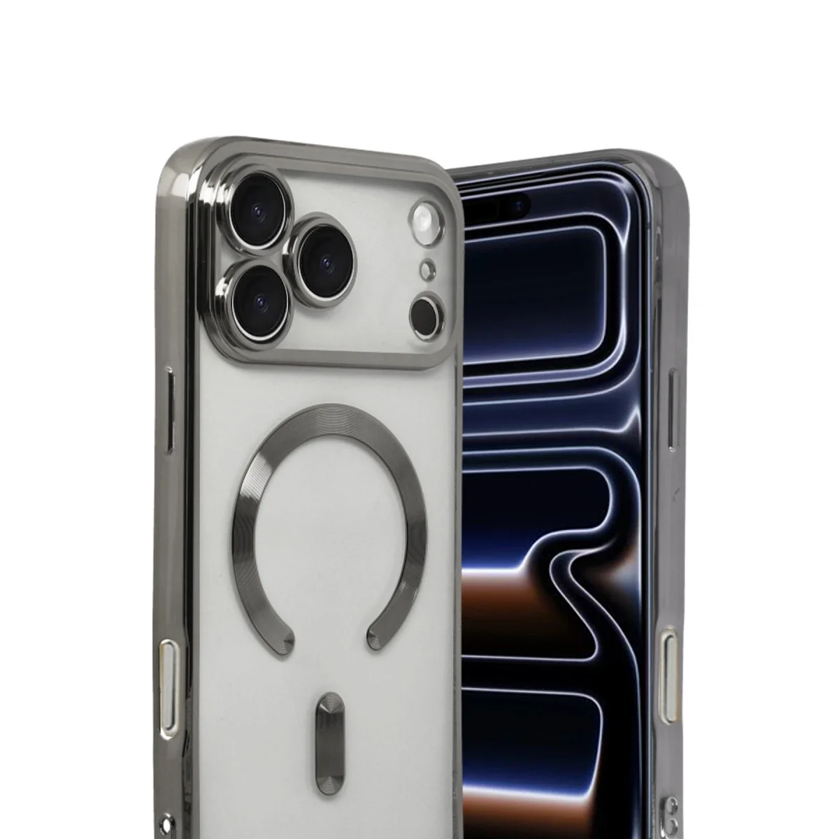 Apple İphone 17 Pro Kross Magneticsafe Kapak - Titan Gri Apple İphone 17 Pro Kross Magneticsafe Kapak - Titan Gri