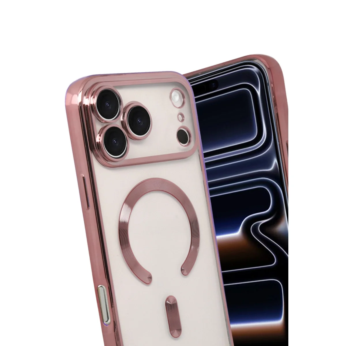 Apple İphone 17 Pro Kross Magneticsafe Kapak - Rose Apple İphone 17 Pro Kross Magneticsafe Kapak - Rose