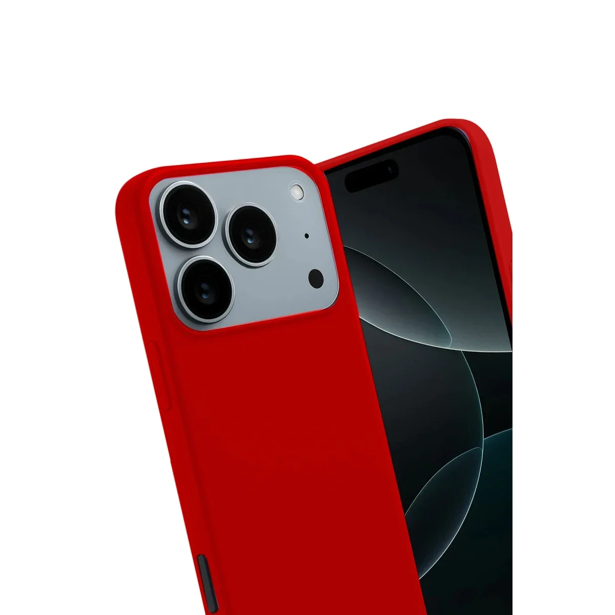 Apple iPhone 17 Pro First Silikon - Kırmızı - Görsel 3