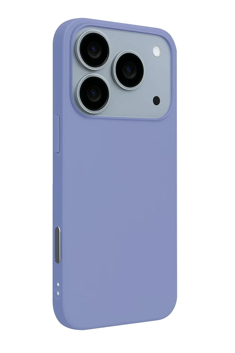 Apple iPhone 17 Pro Nano içi Kadife Silikon - Lila Apple iPhone 17 Pro Nano içi Kadife Silikon - Lila