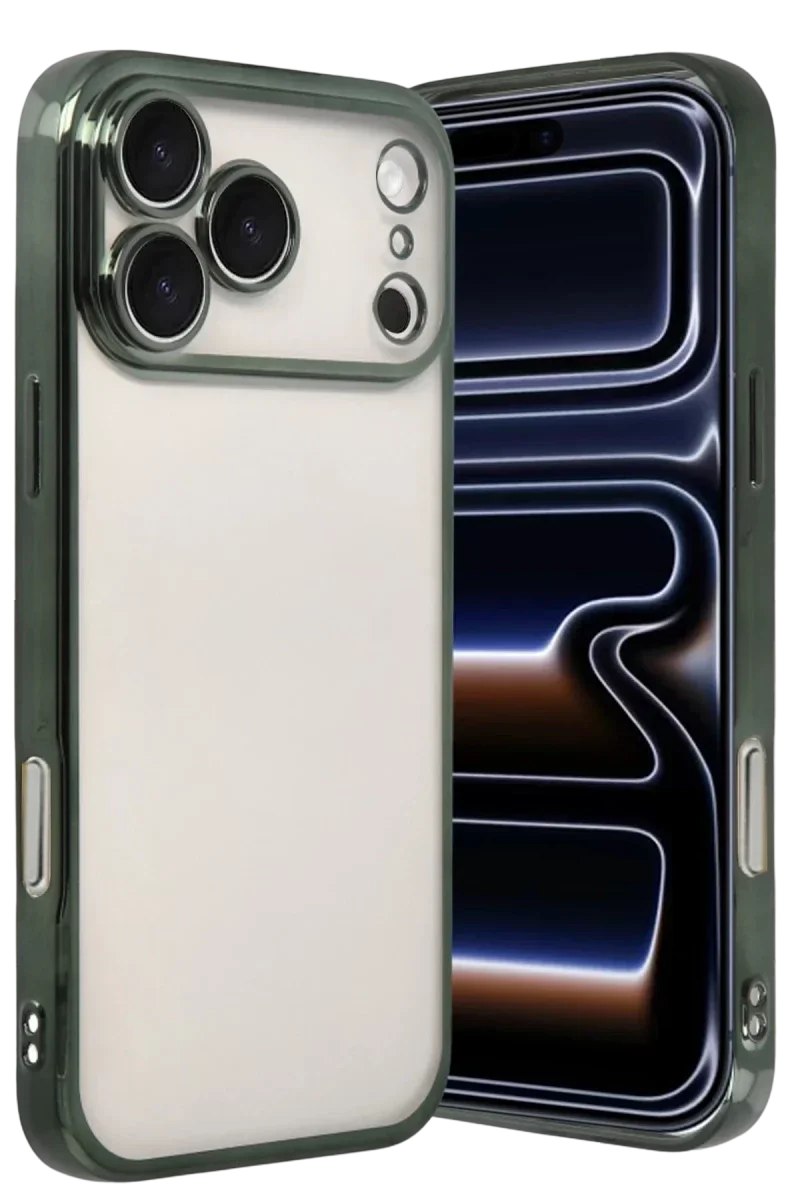 Apple iPhone 17 Pro Razer Lensli Silikon - Yeşil Apple iPhone 17 Pro Razer Lensli Silikon - Yeşil