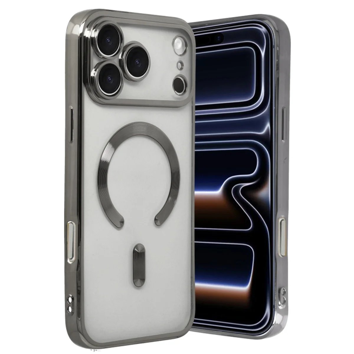 Apple İphone 17 Pro Kross Magneticsafe Kapak - Titan Gri Apple İphone 17 Pro Kross Magneticsafe Kapak - Titan Gri