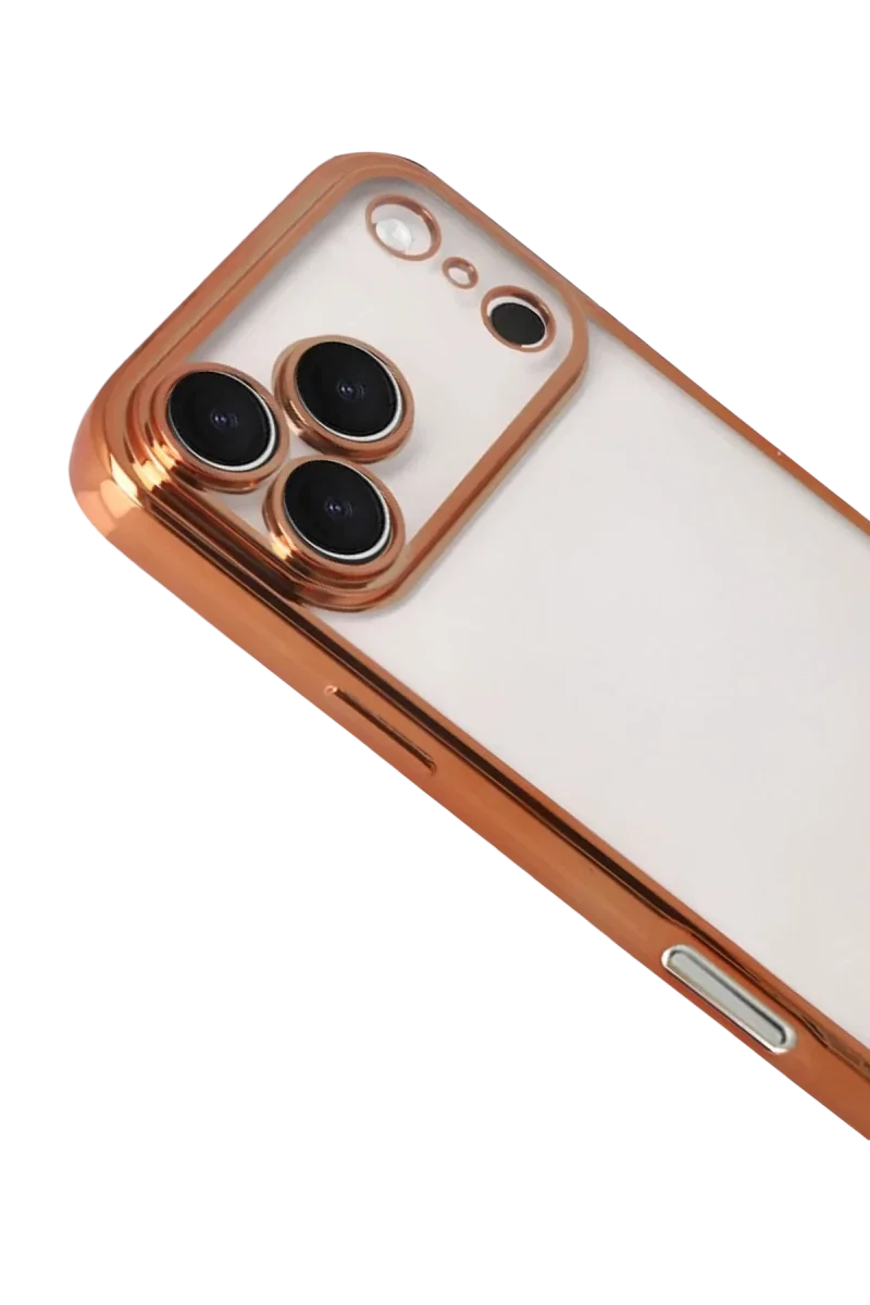 Apple iPhone 17 Pro Razer Lensli Silikon - Turuncu Apple iPhone 17 Pro Razer Lensli Silikon - Turuncu