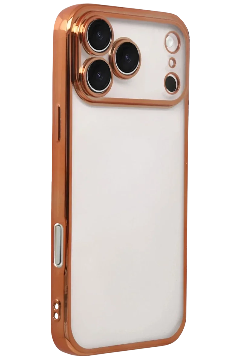 Apple iPhone 17 Pro Razer Lensli Silikon - Turuncu Apple iPhone 17 Pro Razer Lensli Silikon - Turuncu