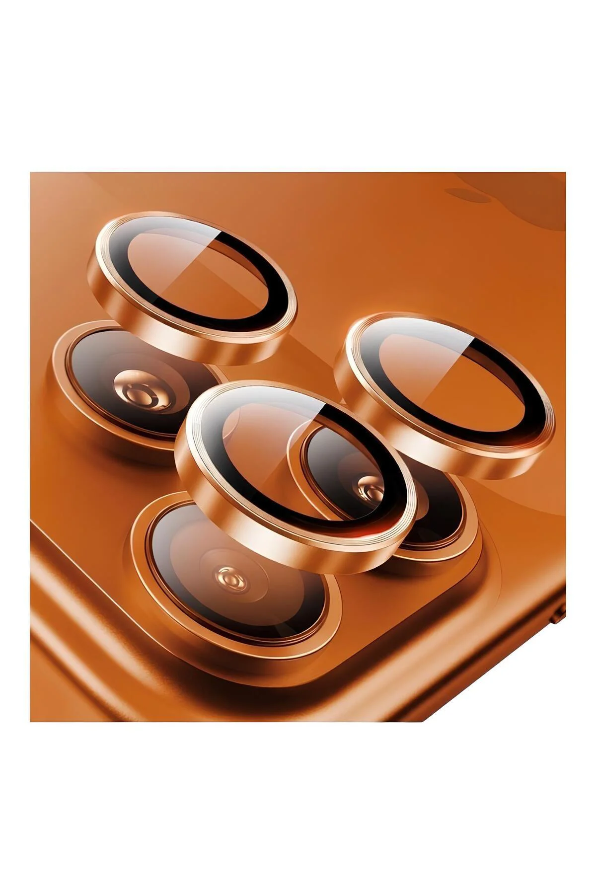 Apple iPhone 17 Pro Max Metal Çerçeveli Kamera Koruma Lensi Abis