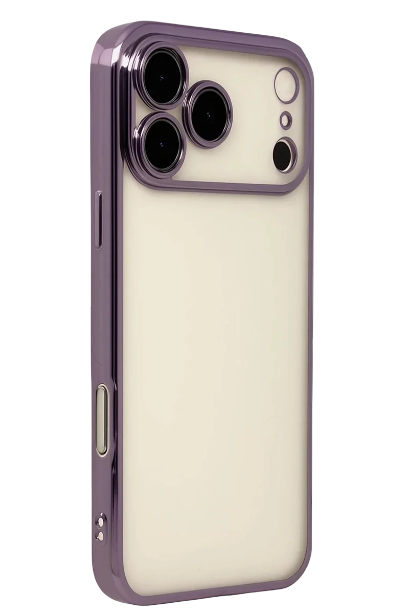 Apple iPhone 17 Pro Max Razer Lensli Silikon - Mor Apple iPhone 17 Pro Max Razer Lensli Silikon - Mor