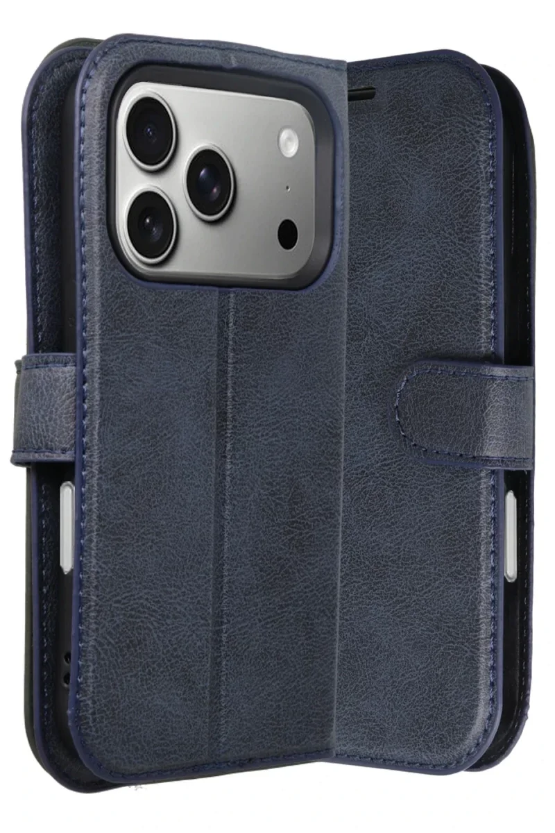 Apple iPhone 17 Pro Max Trend S Plus Kapaklı Kılıf - Lacivert Apple iPhone 17 Pro Max Trend S Plus Kapaklı Kılıf - Lacivert