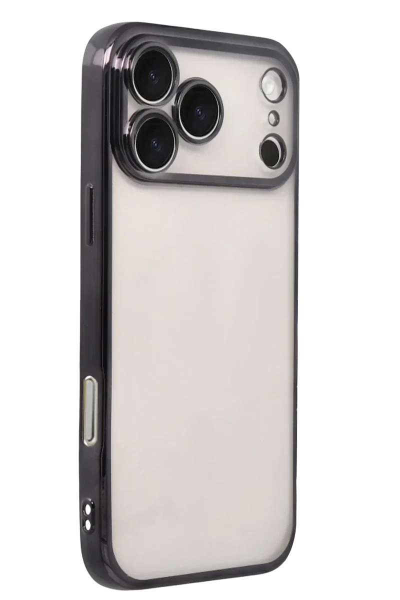 Apple iPhone 17 Pro Razer Lensli Silikon - Siyah Apple iPhone 17 Pro Razer Lensli Silikon - Siyah
