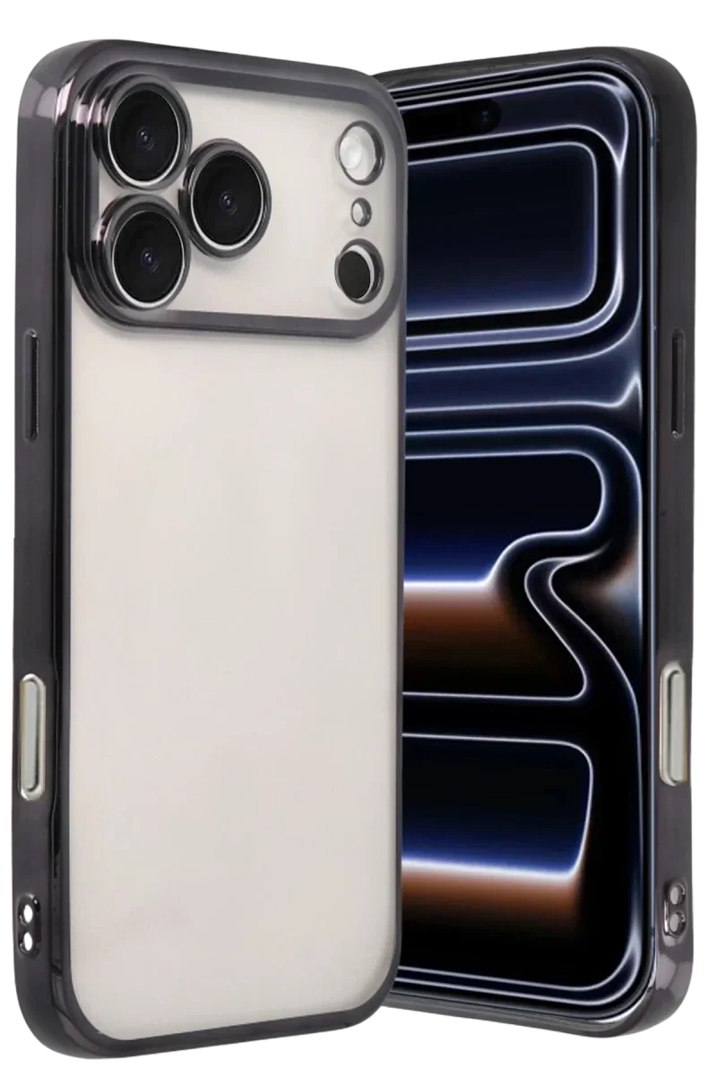 Apple iPhone 17 Pro Razer Lensli Silikon - Siyah Apple iPhone 17 Pro Razer Lensli Silikon - Siyah