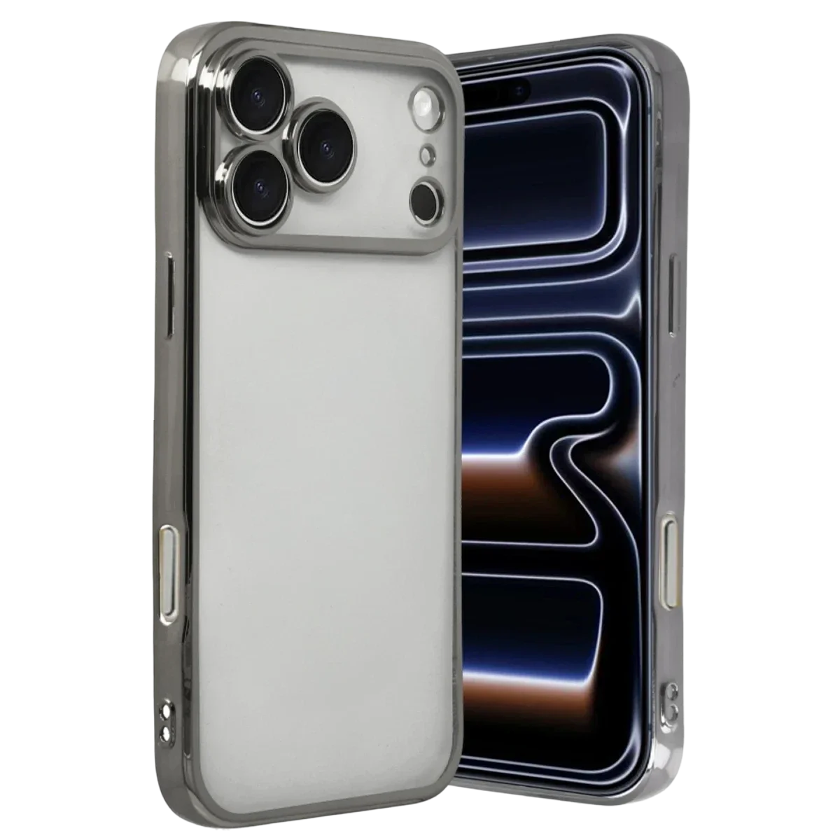 Apple iPhone 17 Pro Razer Lensli Silikon - Titan Gri Apple iPhone 17 Pro Razer Lensli Silikon - Titan Gri