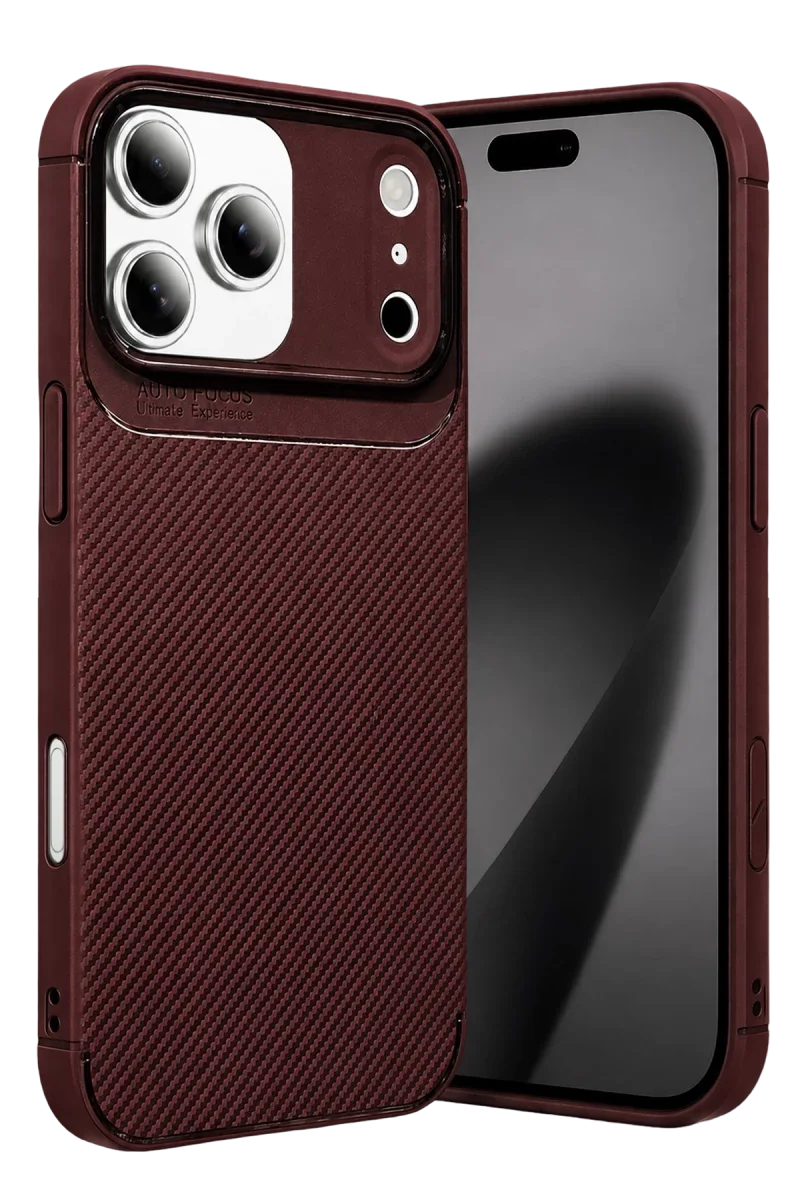 Apple iPhone 17 Pro Max Auto Focus Karbon Kapak - Bordo Fiyatı, Yorumları ve Özellikleri