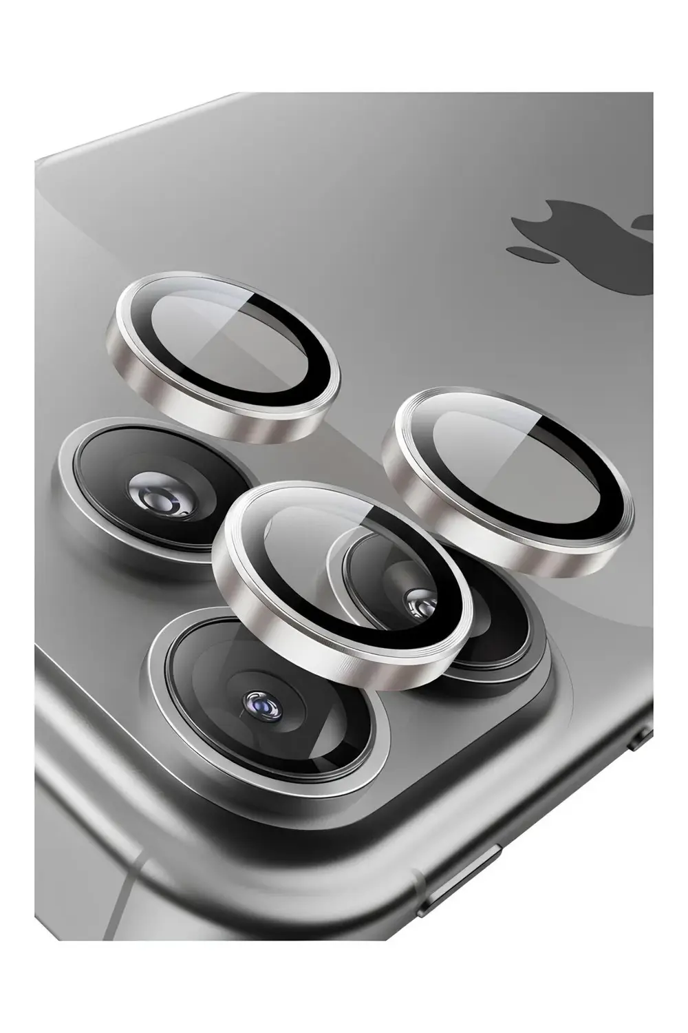Apple iPhone 17 Pro Metal Çerçeveli Kamera Koruma Lensi Abis