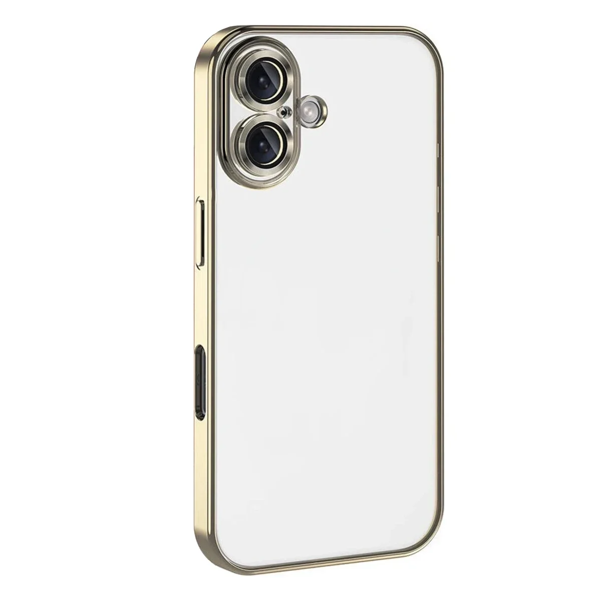 Apple iPhone 17 Razer Lensli Silikon - Gold - Görsel 3