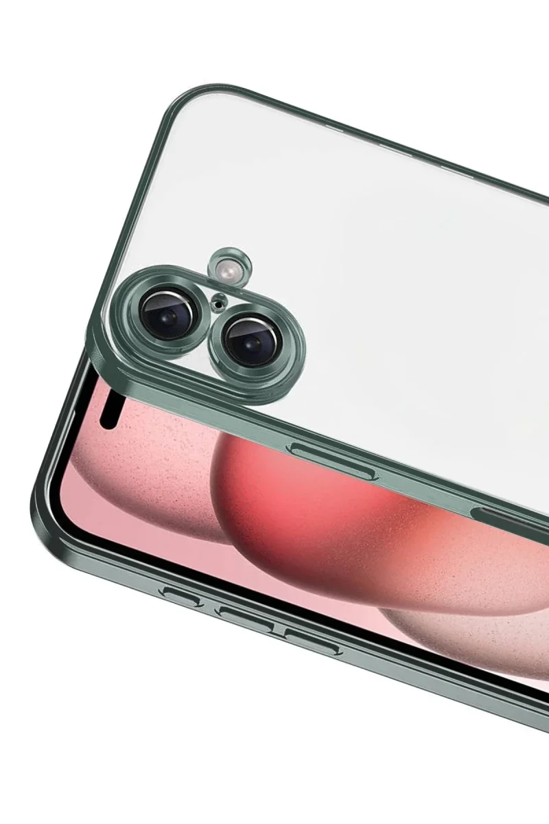 Apple iPhone 17 Razer Lensli Silikon - Yeşil Apple iPhone 17 Razer Lensli Silikon - Yeşil