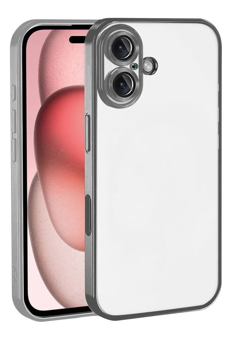 Apple iPhone 17 Razer Lensli Silikon - Titan Gri Apple iPhone 17 Razer Lensli Silikon - Titan Gri