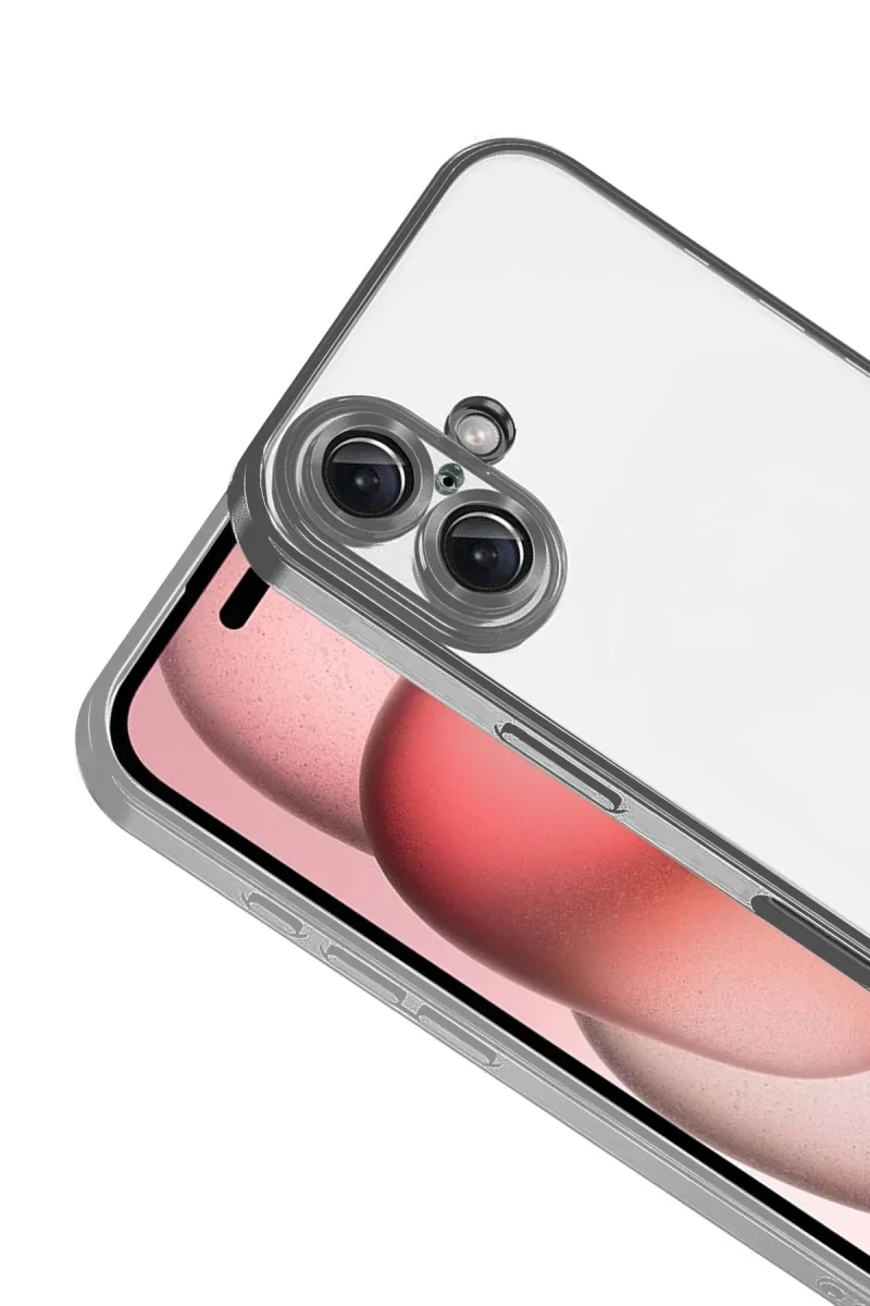 Apple iPhone 17 Razer Lensli Silikon - Titan Gri Apple iPhone 17 Razer Lensli Silikon - Titan Gri
