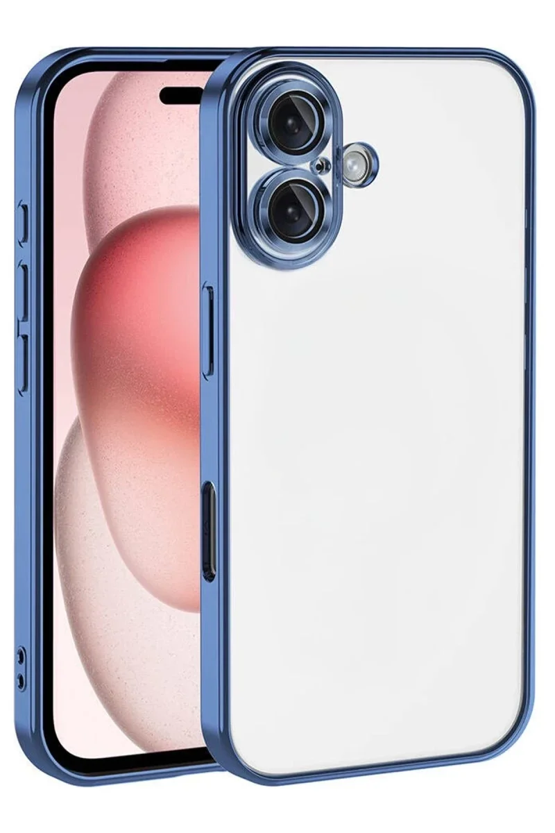 Apple iPhone 17 Razer Lensli Silikon - Açık Mavi Apple iPhone 17 Razer Lensli Silikon - Açık Mavi