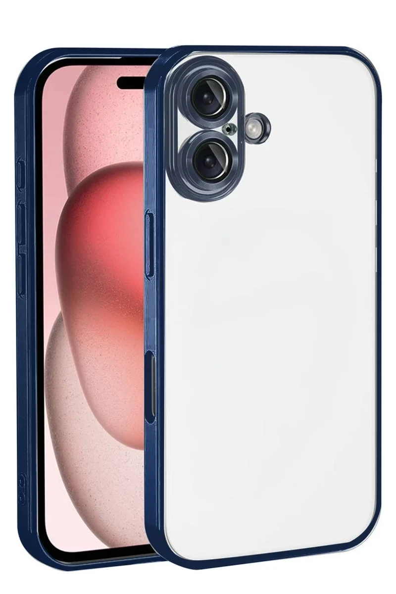 Apple iPhone 17 Razer Lensli Silikon - Lacivert