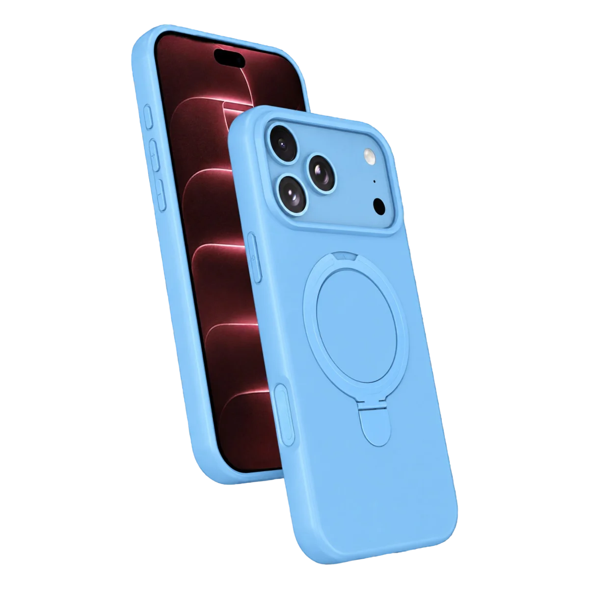 Apple iPhone 18 Pro Max Regal Magsafe Standlı Kapak - Sierra Blue