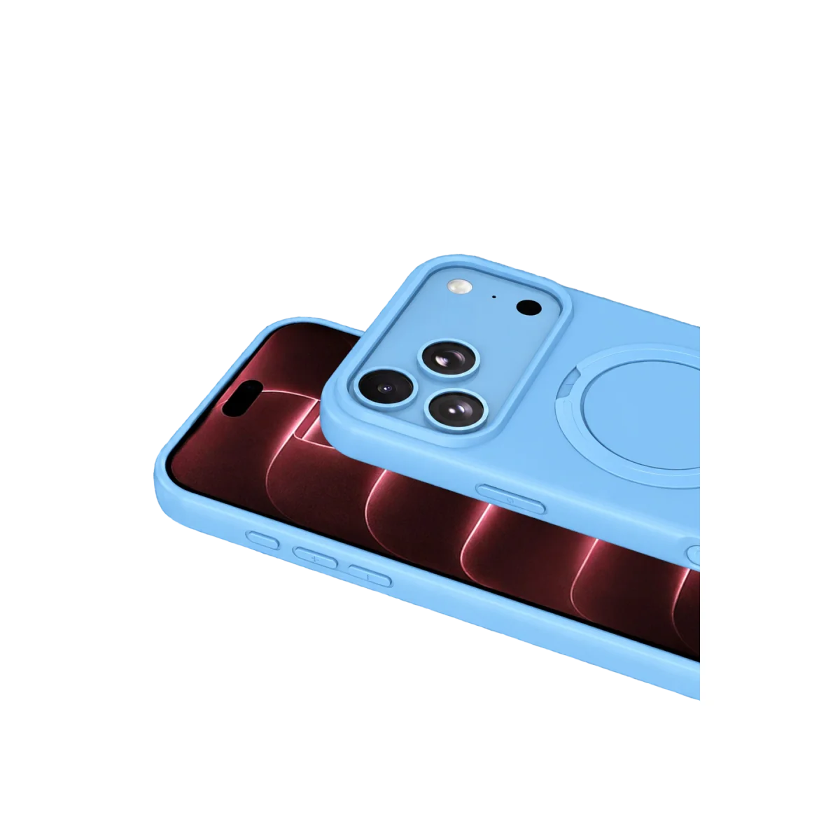 Apple iPhone 18 Pro Max Regal Magsafe Standlı Kapak - Sierra Blue