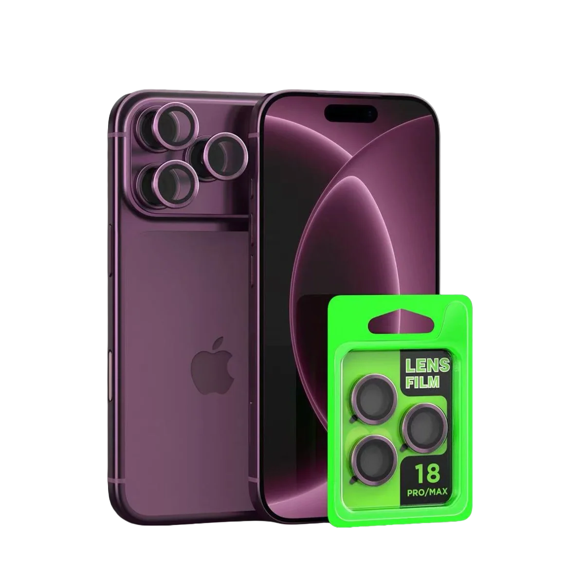 Apple İphone 18 Pro Raze Metal Kamera Lens - Bordo Apple İphone 18 Pro Raze Metal Kamera Lens - Bordo
