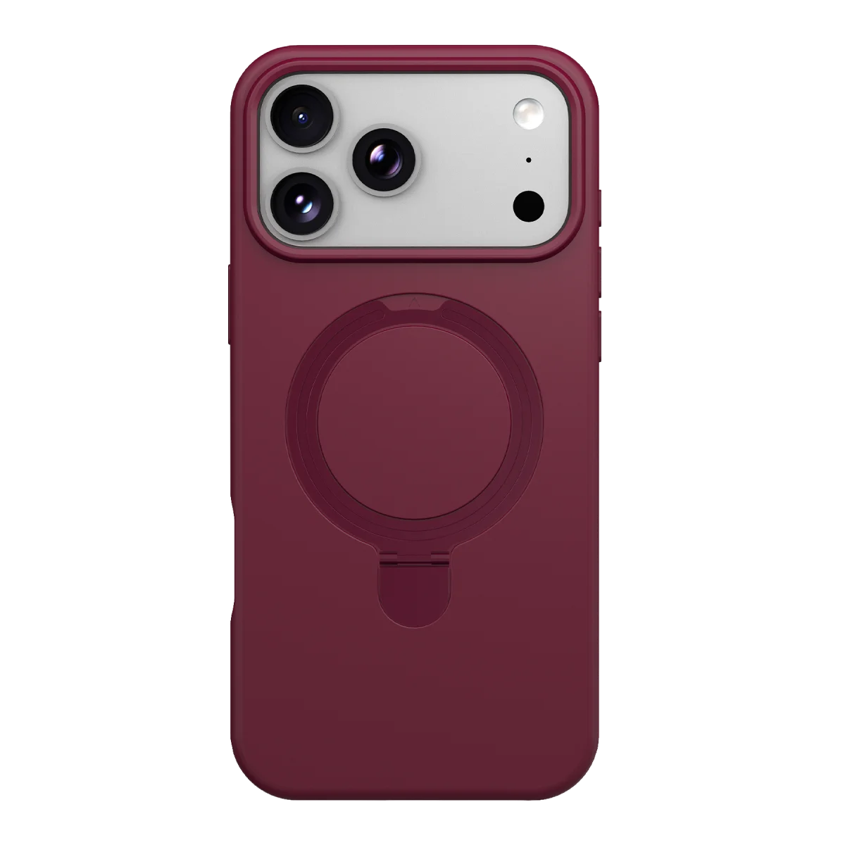 Apple iPhone 18 Pro Max Regal Magsafe Standlı Kapak - Bordo