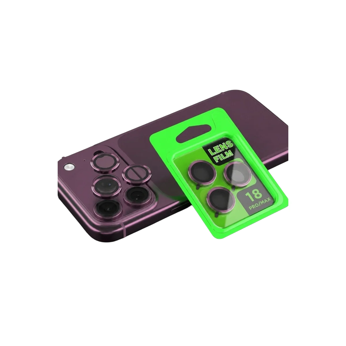 Apple İphone 18 Pro Raze Metal Kamera Lens - Bordo Apple İphone 18 Pro Raze Metal Kamera Lens - Bordo