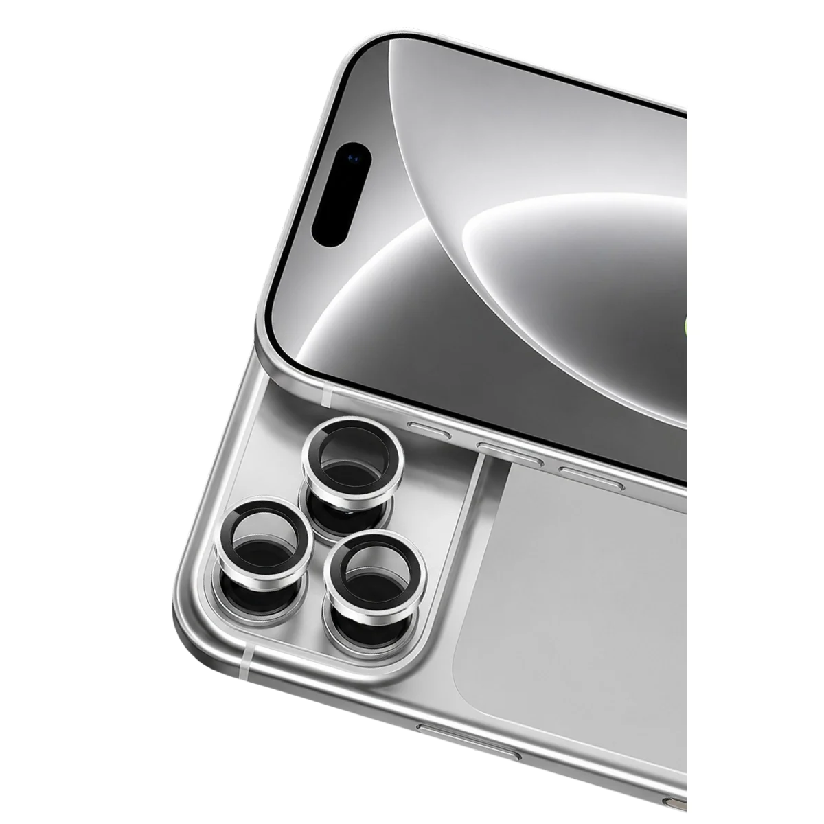 Apple İphone 18 Pro Raze Metal Kamera Lens - Gümüş Apple İphone 18 Pro Raze Metal Kamera Lens - Gümüş