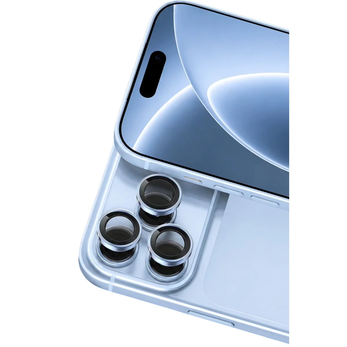 Apple İphone 18 Pro Raze Metal Kamera Lens - Açık Mavi Apple İphone 18 Pro Raze Metal Kamera Lens - Açık Mavi