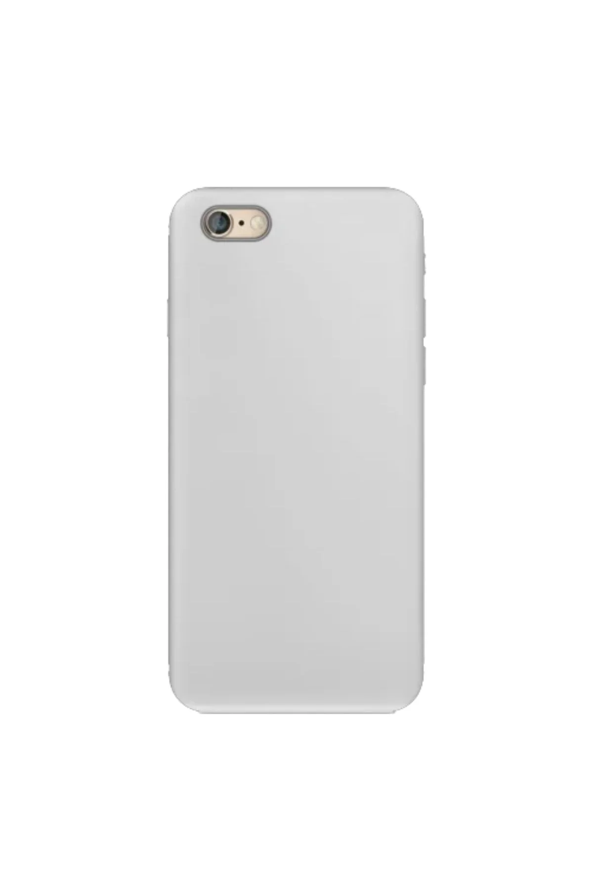 Apple iPhone 6 İnce Mat Silikon Kılıf Beyaz