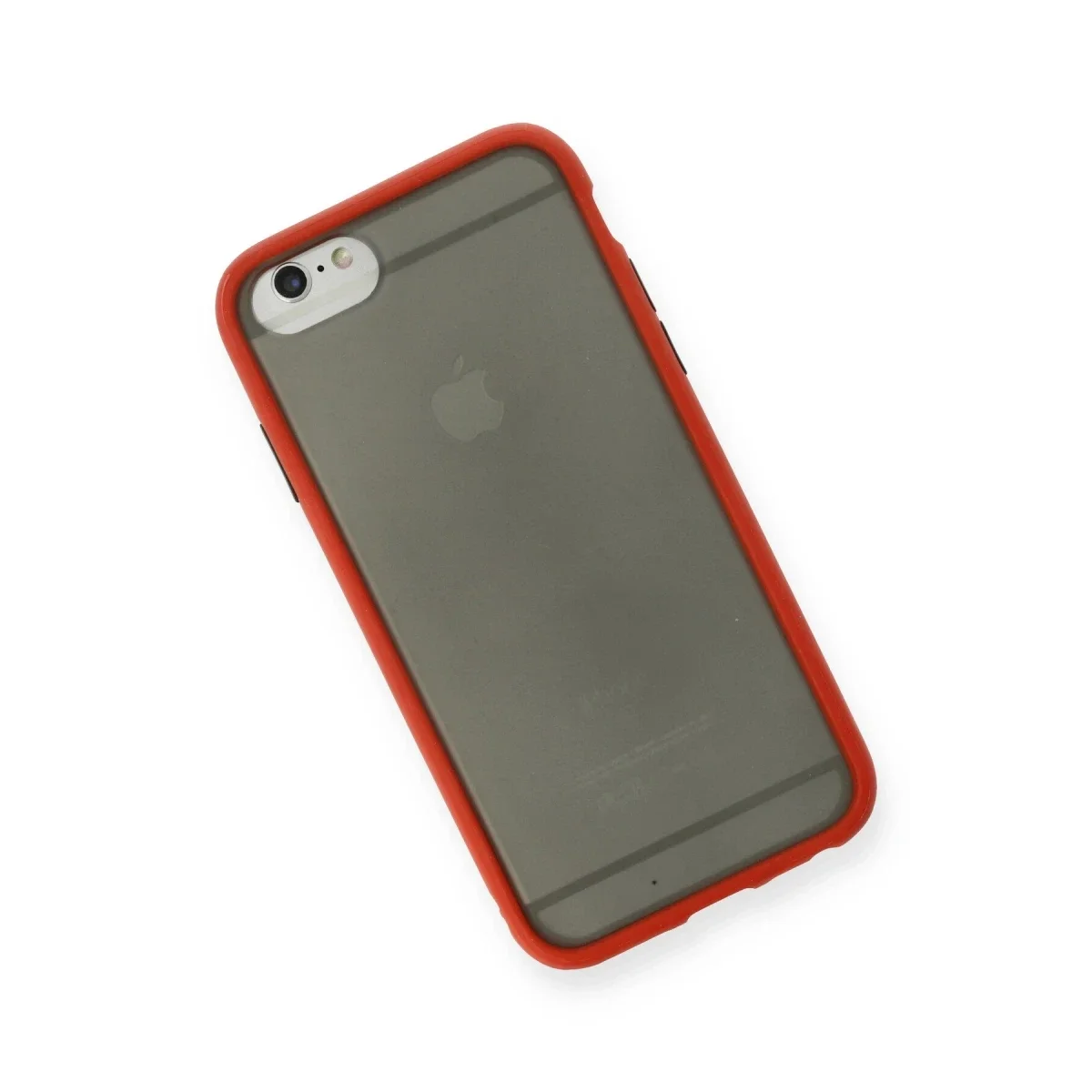 Apple iPhone 6 Kılıf Montreal Silikon Kapak - Kırmızı Apple iPhone 6 Kılıf Montreal Silikon Kapak - Kırmızı - Görsel 3