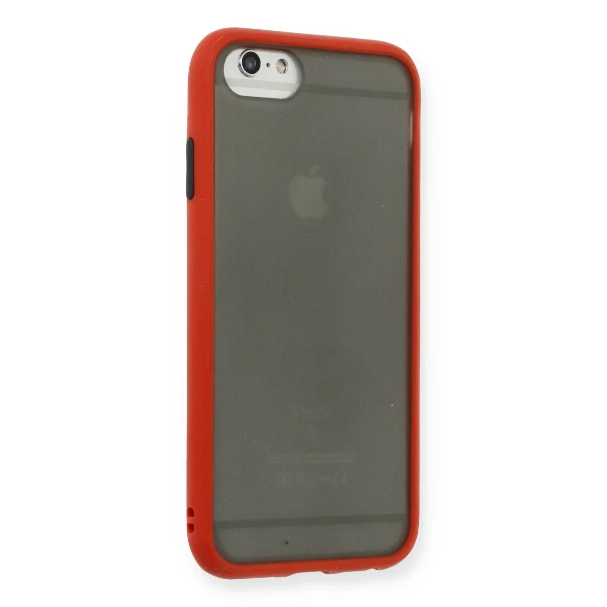 Apple iPhone 6 Kılıf Montreal Silikon Kapak - Kırmızı Apple iPhone 6 Kılıf Montreal Silikon Kapak - Kırmızı - Görsel 2