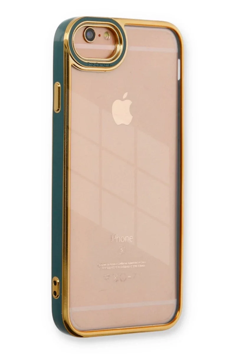 Apple iPhone 6 Kılıf Liva Lens Silikon - Yeşil Apple iPhone 6 Kılıf Liva Lens Silikon - Yeşil
