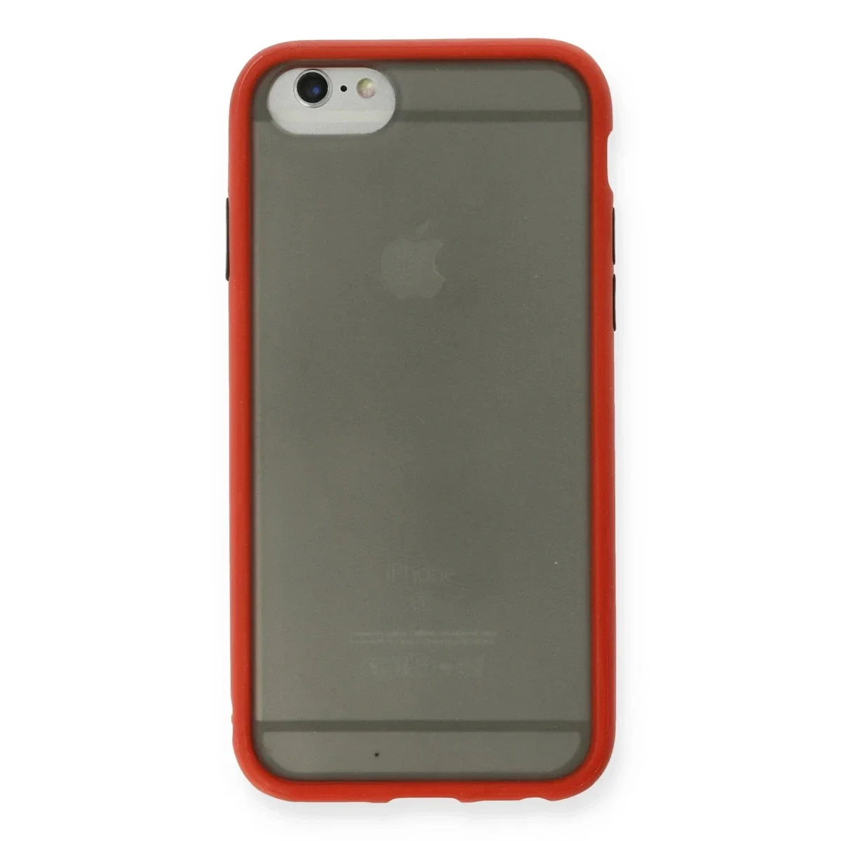 Apple iPhone 6 Kılıf Montreal Silikon Kapak - Kırmızı Apple iPhone 6 Kılıf Montreal Silikon Kapak - Kırmızı