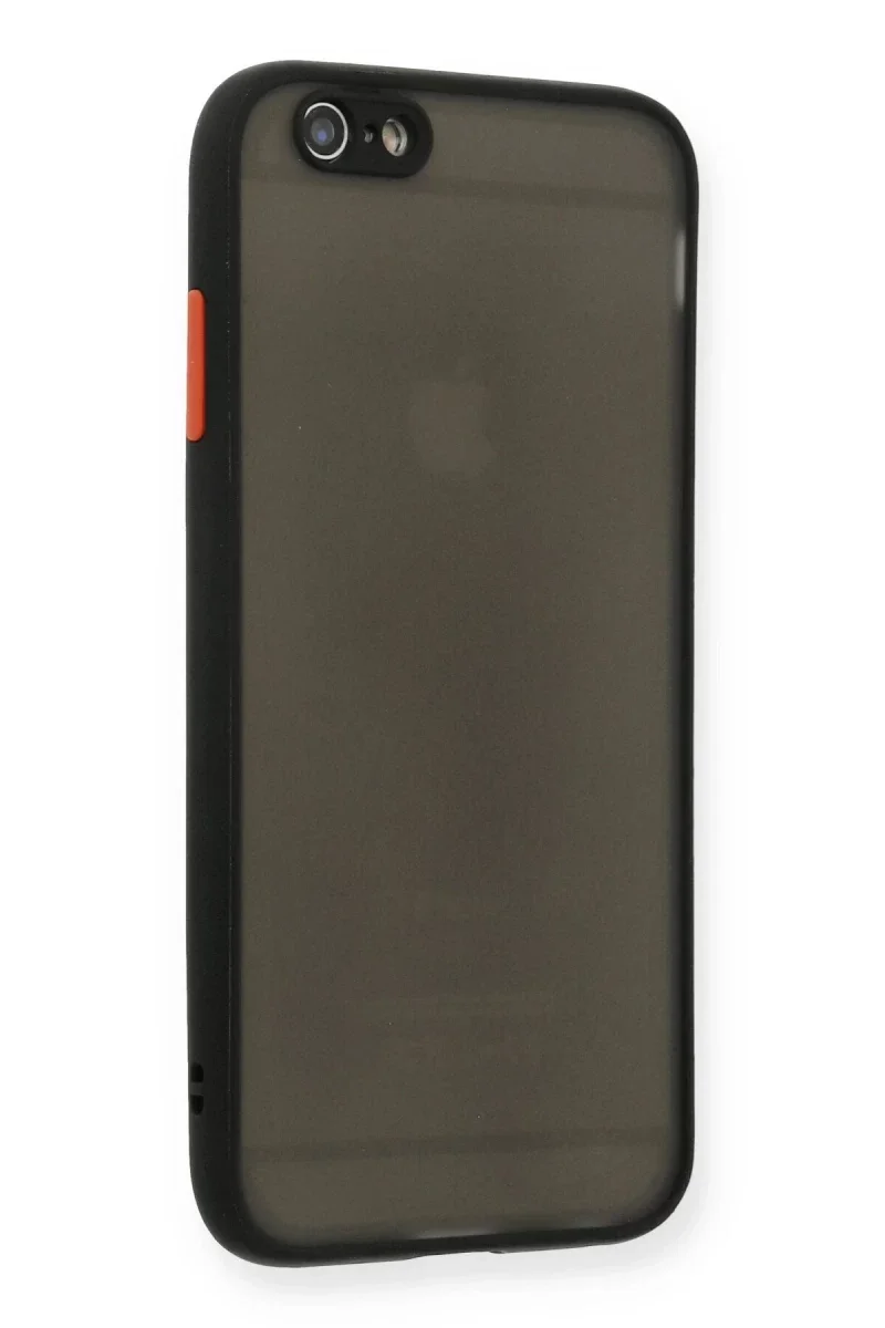 Apple iPhone 6 Kılıf Montreal Silikon Kapak - Siyah
