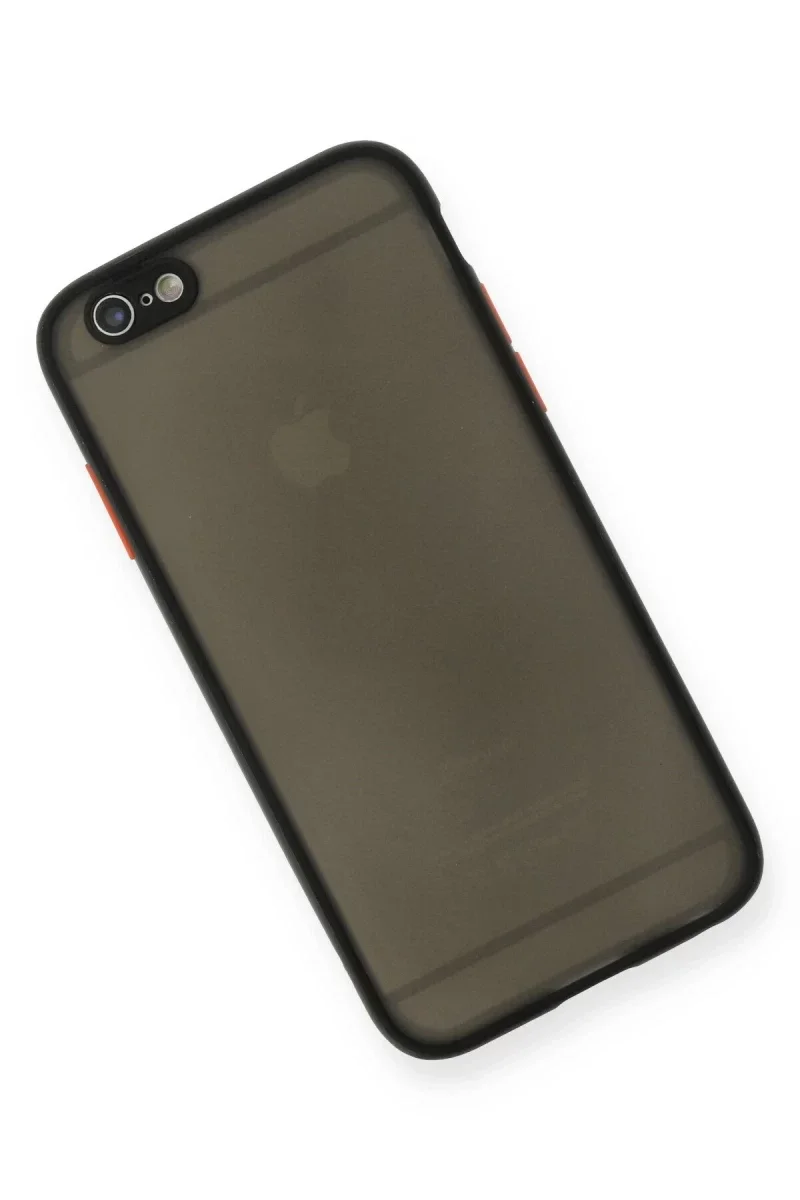 Apple iPhone 6 Kılıf Montreal Silikon Kapak - Siyah