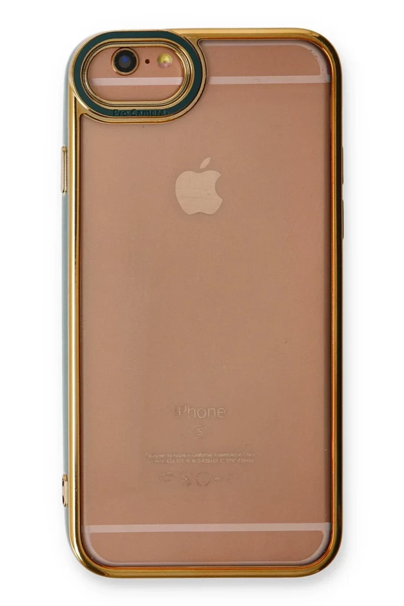 Apple iPhone 6 Kılıf Liva Lens Silikon - Yeşil Apple iPhone 6 Kılıf Liva Lens Silikon - Yeşil