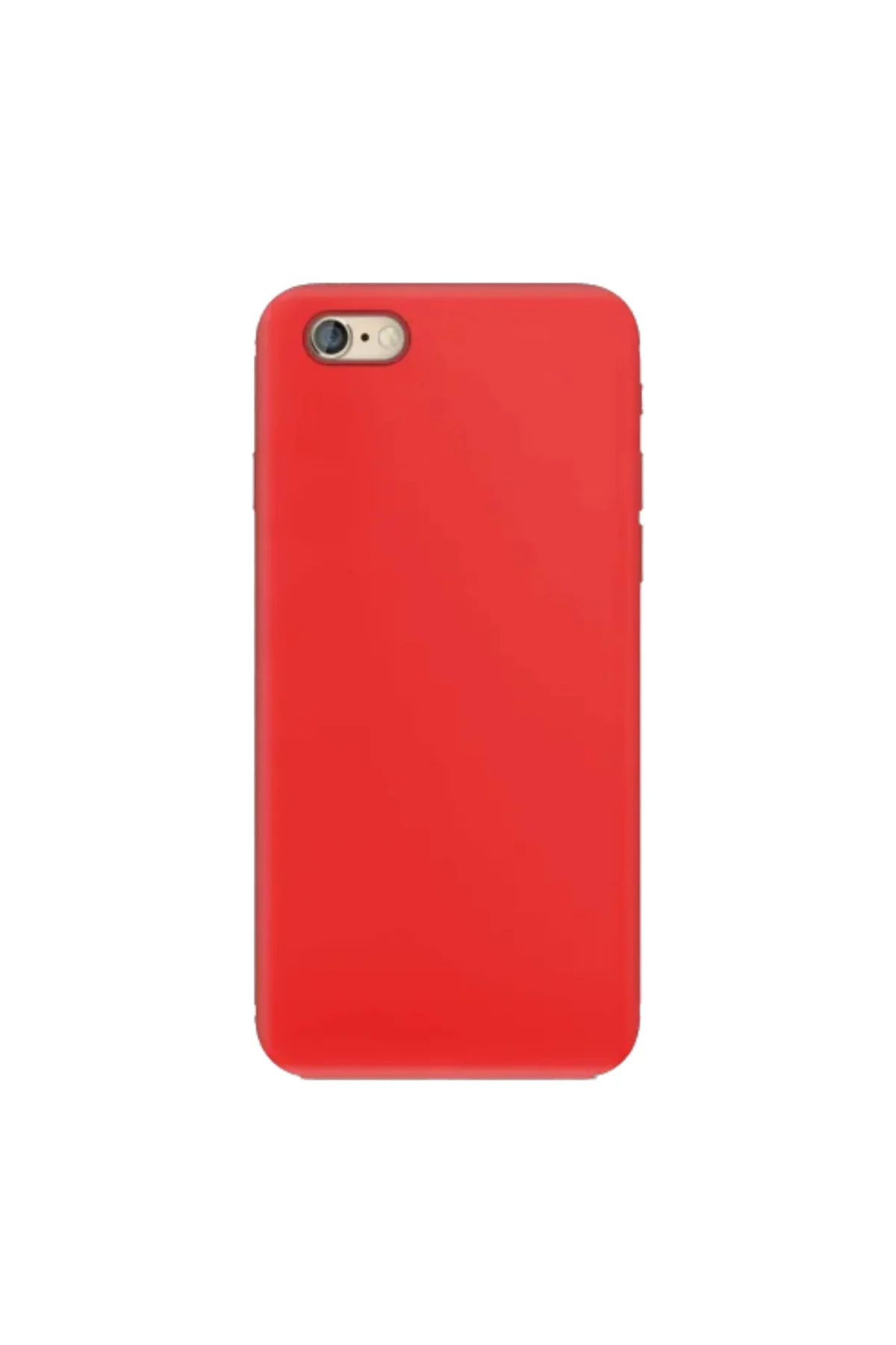 Apple iPhone 6 Plus İnce Mat Silikon Kılıf Kırmızı Apple iPhone 6 Plus İnce Mat Silikon Kılıf Kırmızı