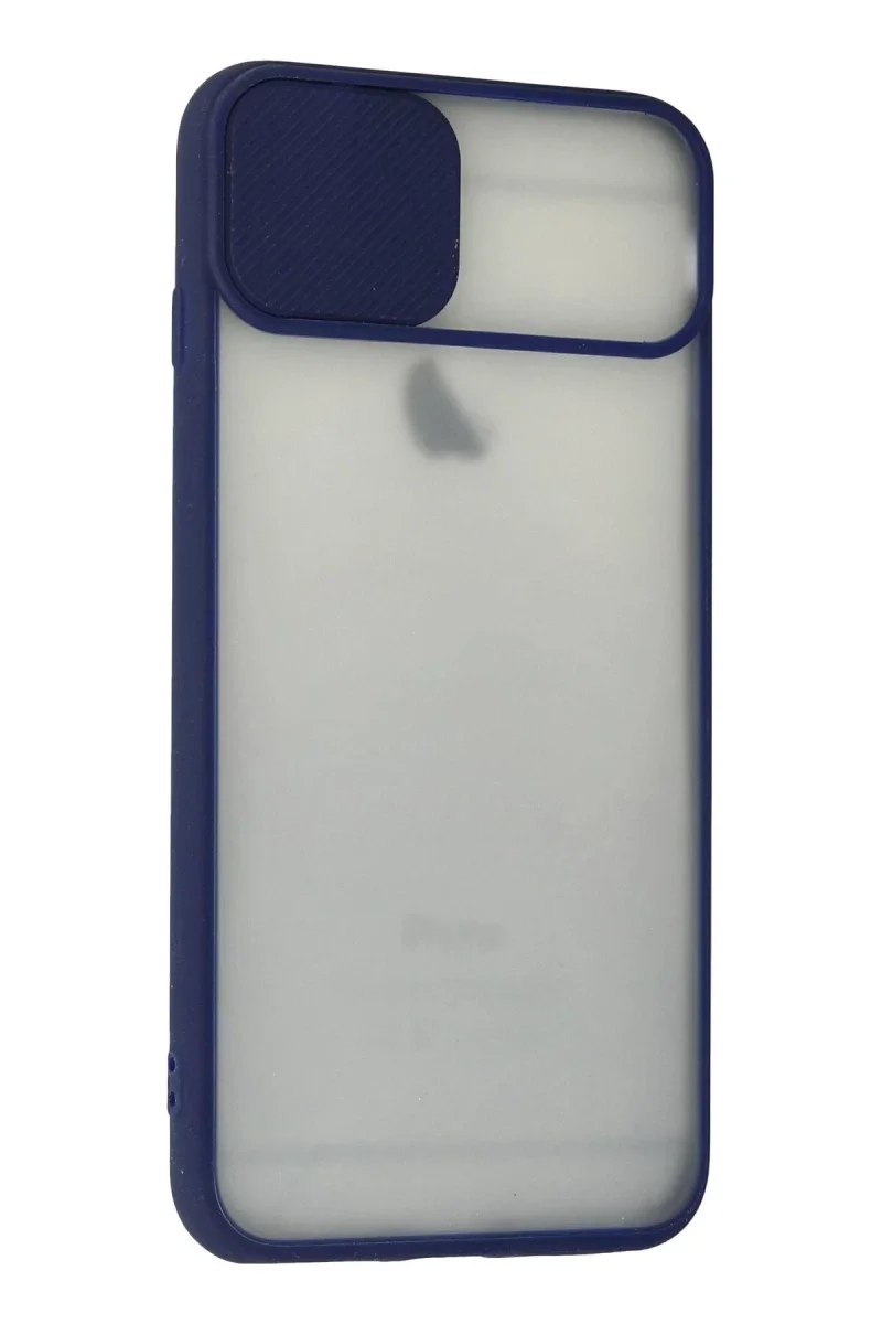 Apple iPhone 6 Plus Kılıf Palm Buzlu Kamera Sürgülü Silikon - Lacivert Apple iPhone 6 Plus Kılıf Palm Buzlu Kamera Sürgülü Silikon - Lacivert