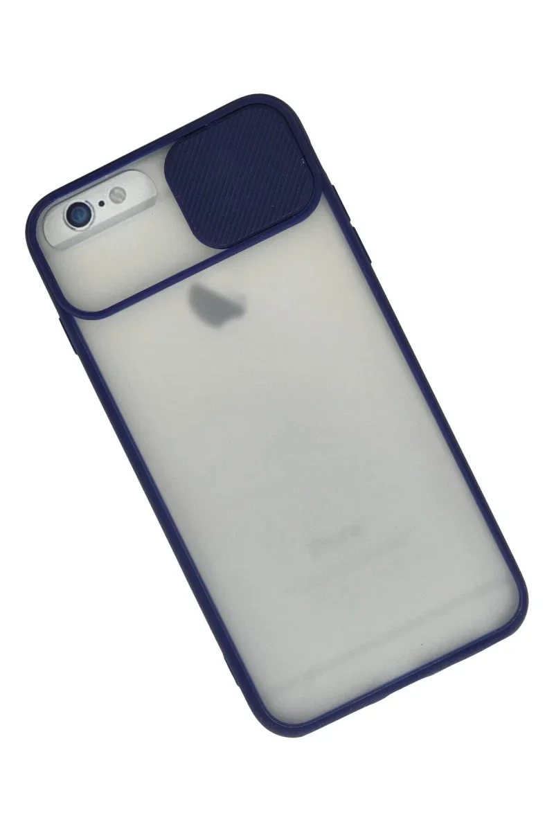 Apple iPhone 6 Plus Kılıf Palm Buzlu Kamera Sürgülü Silikon - Lacivert Apple iPhone 6 Plus Kılıf Palm Buzlu Kamera Sürgülü Silikon - Lacivert