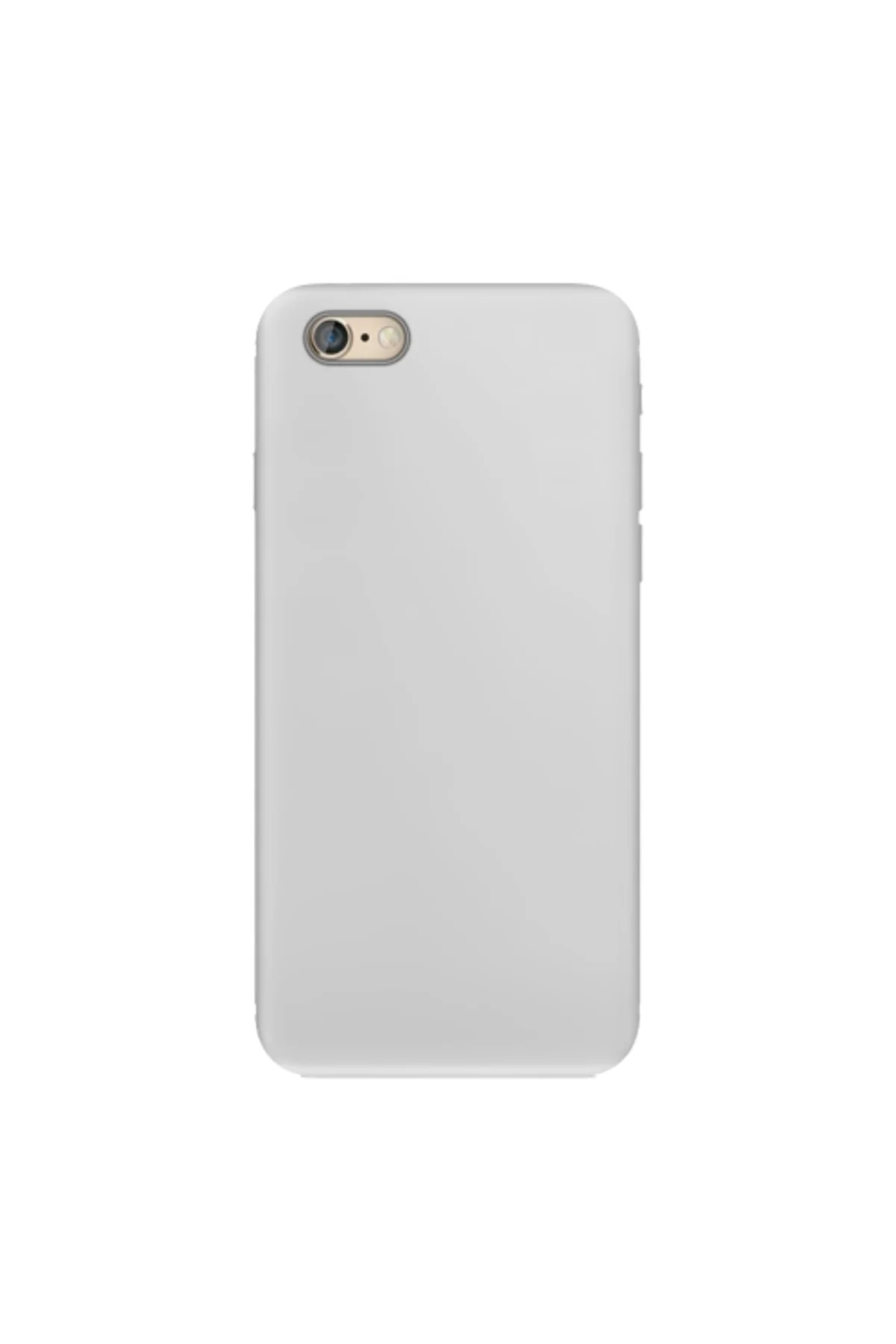 Apple iPhone 6S İnce Mat Silikon Kılıf Beyaz
