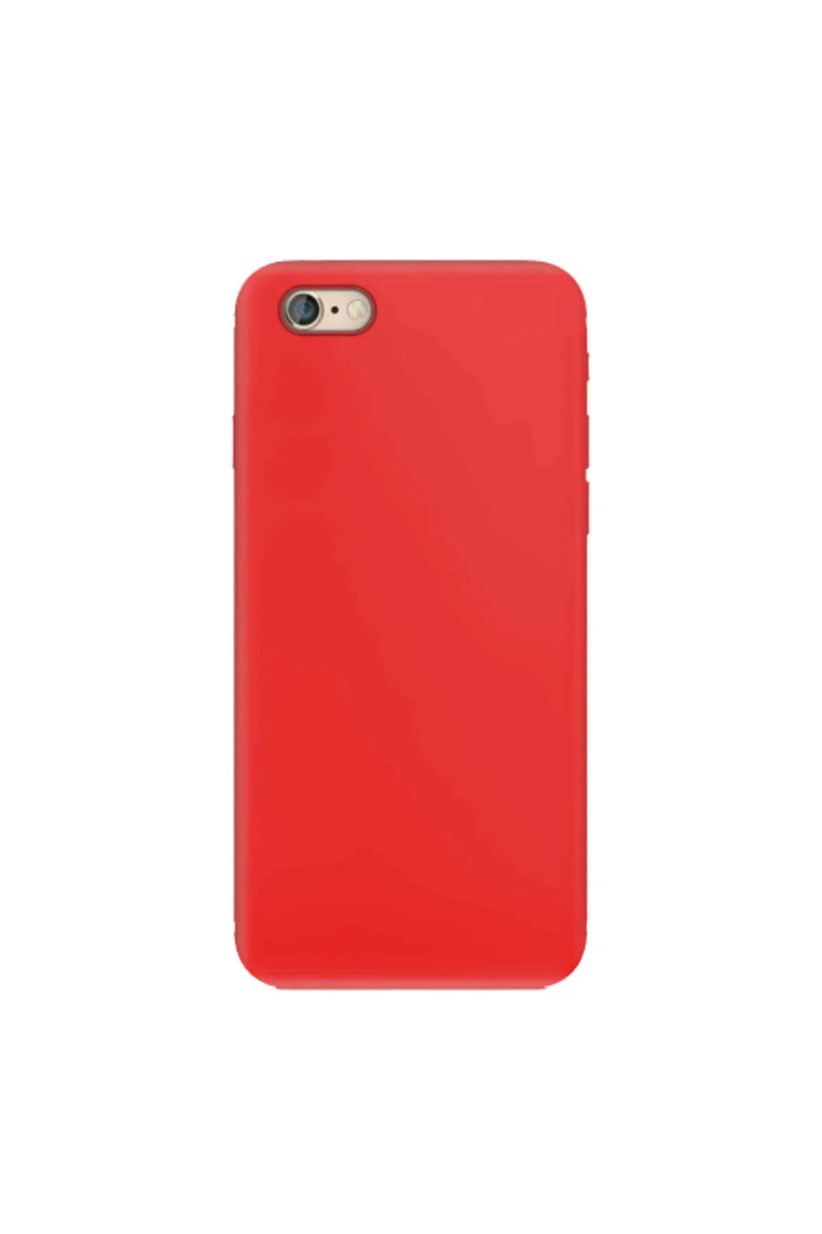 Apple iPhone 6S İnce Mat Silikon Kılıf Kırmızı Apple iPhone 6S İnce Mat Silikon Kılıf Kırmızı