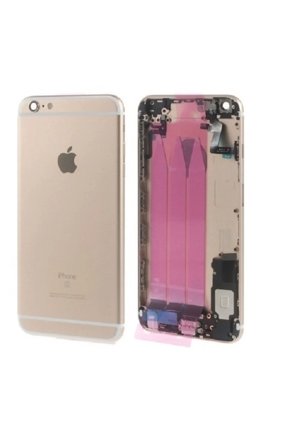 Apple İphone 6S Plus Full Dolu Kasa Kapak + Tamir Seti Gümüş Gri