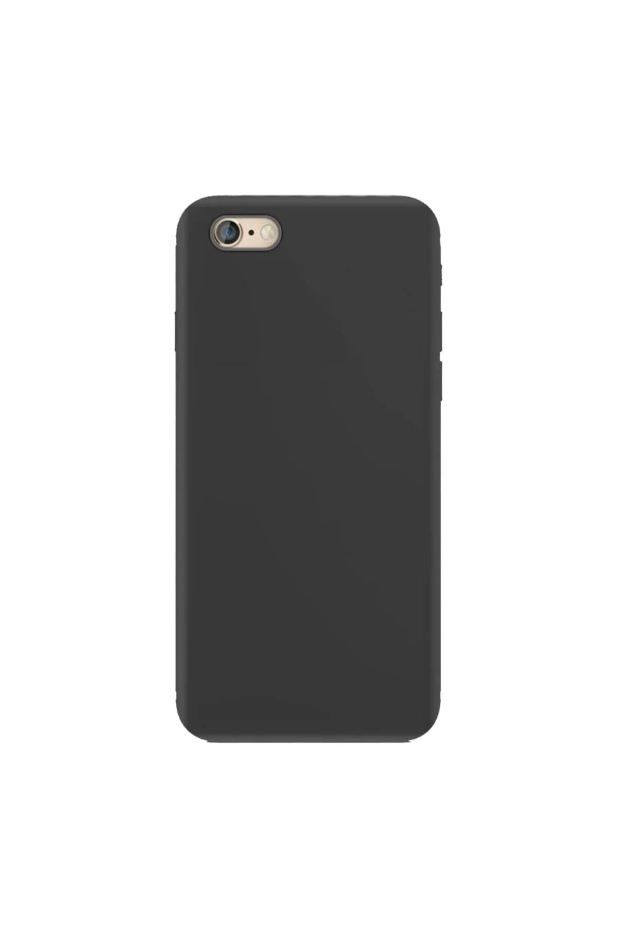 Apple iPhone 6S Plus İnce Mat Silikon Kılıf Siyah