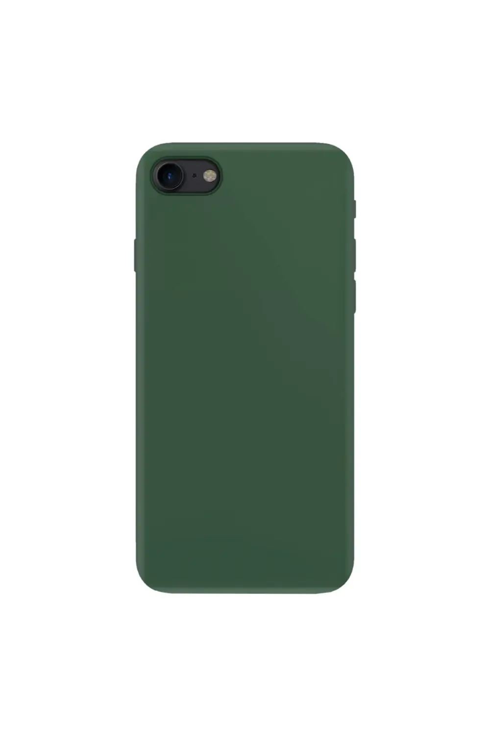 Apple iPhone 7 İnce Mat Silikon Kılıf Haki